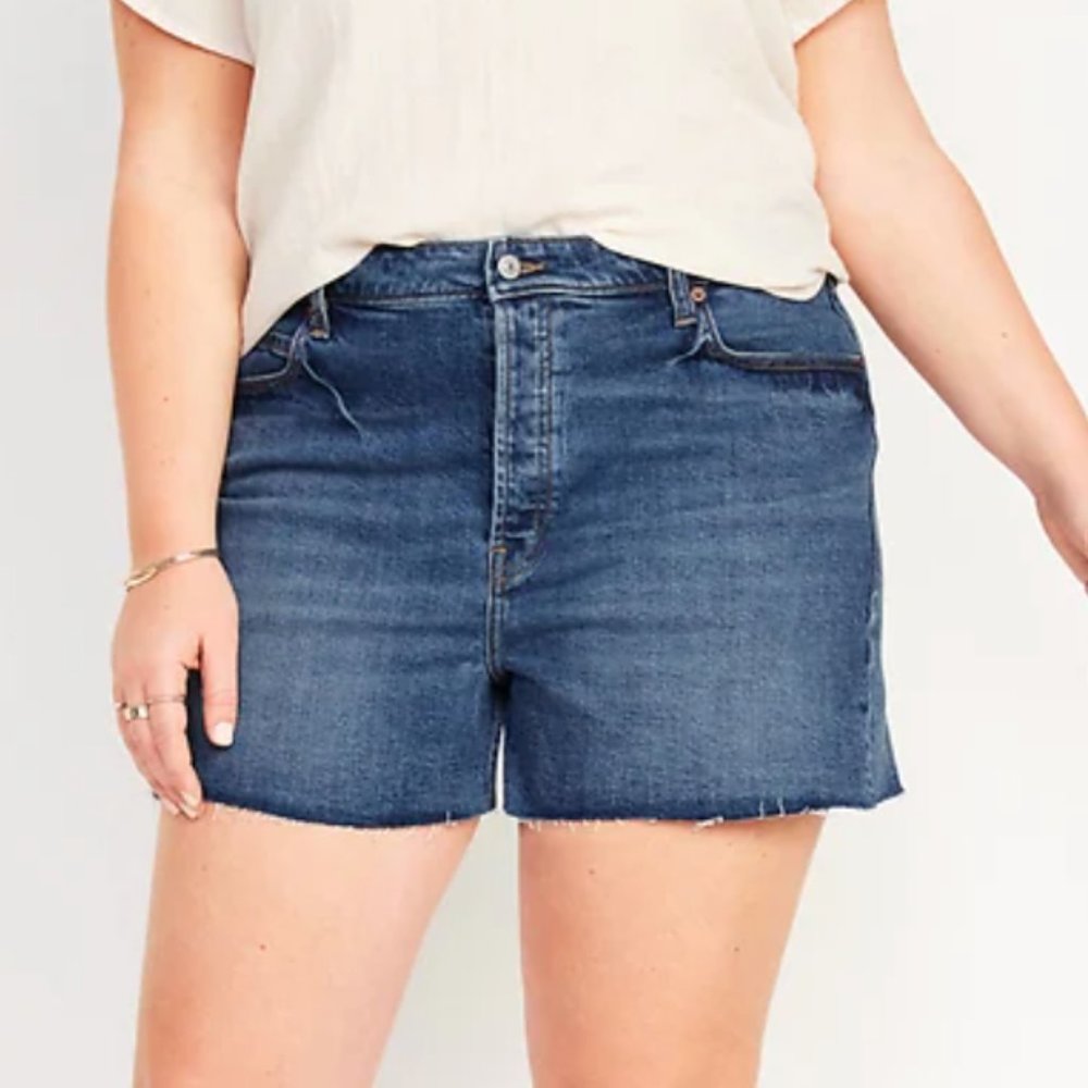 Old Navy High Waisted Denim Shorts Size 18